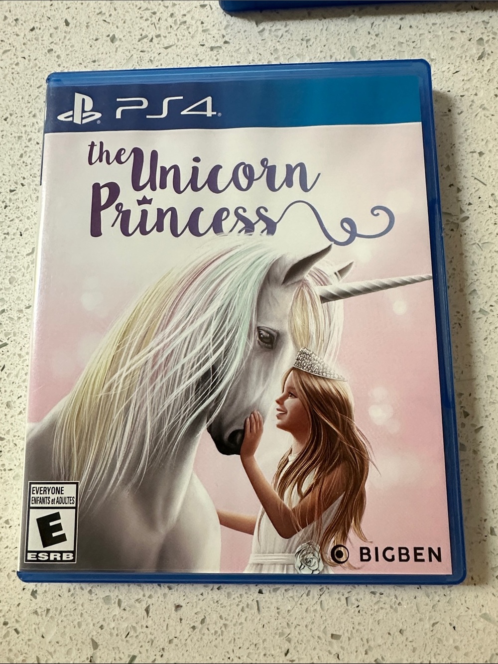 The Unicorn Princess PS4 Game - Pink & White Artwork